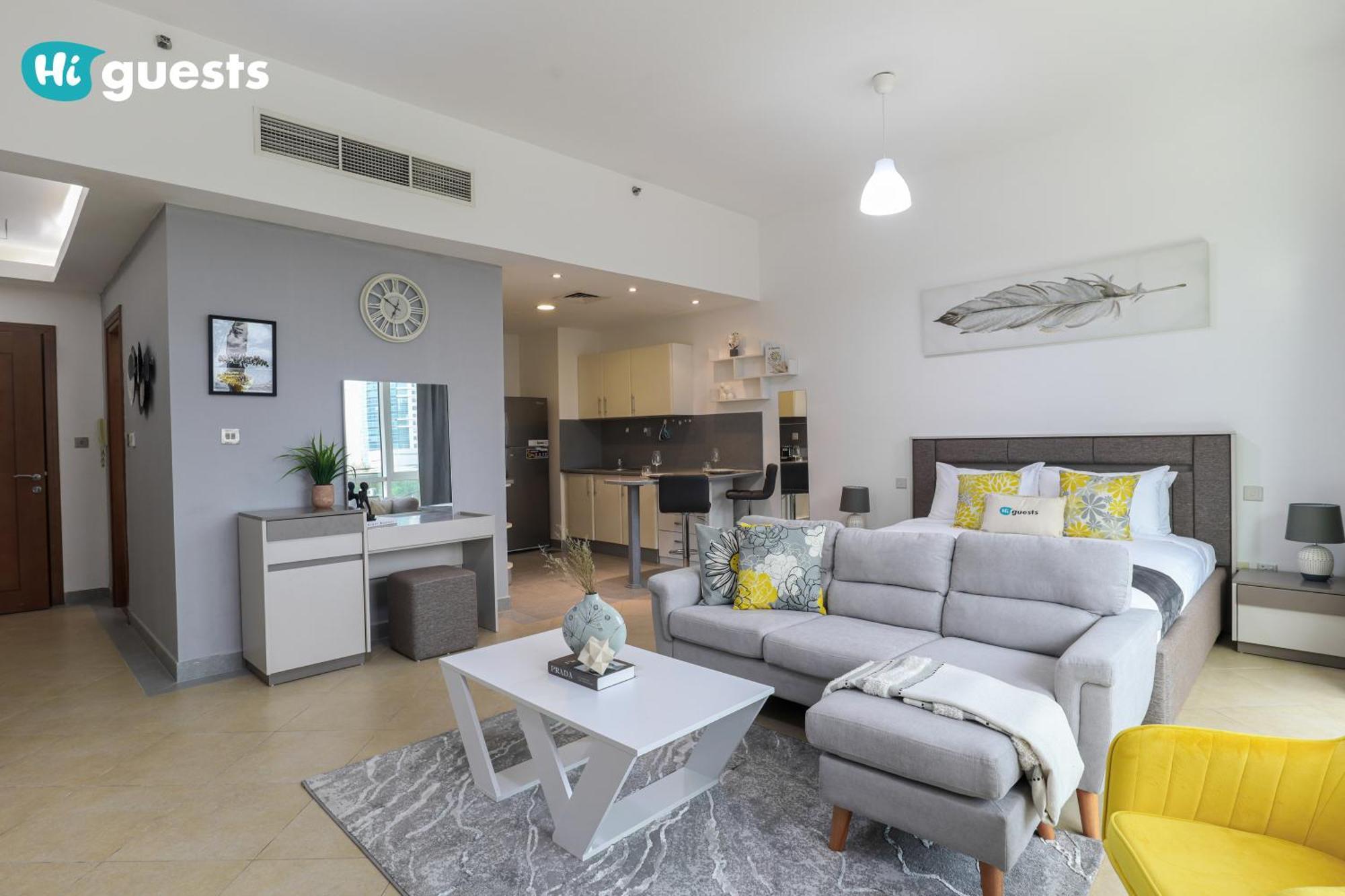 Higuests - Chic At Madison Residency Close Metro * Dubai