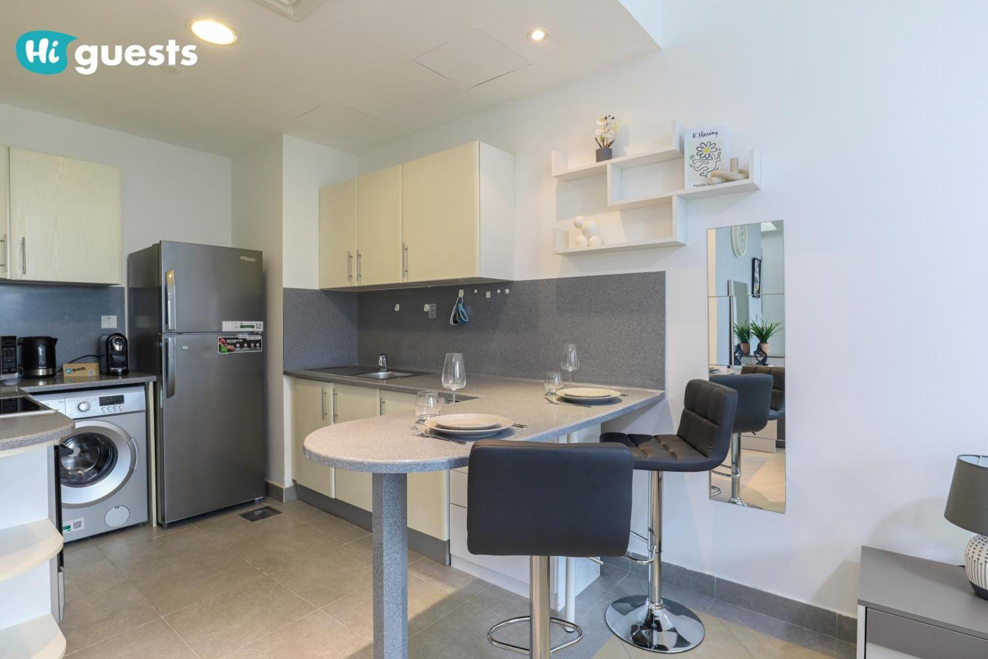 Higuests - Chic At Madison Residency Close Metro Dubai